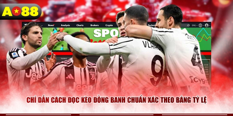 Chỉ dẫn cách đọc kèo đồng banh chuẩn xác theo bảng tỷ lệ 