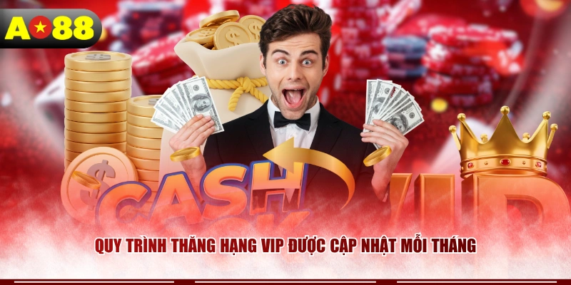 Quy trình thăng hạng VIP được cập nhật mỗi tháng 